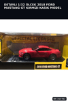 Detayli 1/32 Olcek 2018 Ford Mustang GT Kirmizi Kasik Model Araba Vitrin Icin 1 Adet BX-313412