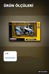 Die-Cast 1:18 Ölçekli Alman Polis BMW R1250RT Motosiklet Modeli 1 Adet BX-313420