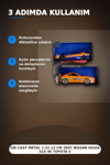 Die-Cast Metal 1:32 13 cm 2001 Nissan Silvia S15 ve Toyota Supra Araba Seti BX-313394