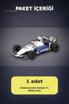 Diecast 1/64 Formula 1 Aracı Toleman TG184 Johnny Cecotto Monako 1984 Yarış Modeli Tekli BX-313384