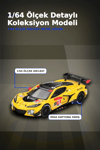 Diecast 1/64 Ölçek Chevrolet Corvette Z06 GT3.R #4 Daytona 24 Saat Yarış Arabası Modeli BX-313327