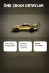 Diecast Metal 1/24 R34 GTR Model Araba - 14 Yaş ve Üzeri Koleksiyon İçin Tekli Paket BX-313407