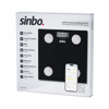 Dijital - Pilli Cam Banyo Baskülü Lcd Ekran - Sıcaklık Göstergeli 180kg/50gr 28x28cm Sbs-4466 Bx40