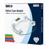 Dijital - Pilli Yuvarlak Banyo Baskül Terazi Tartı Lcd Ekran 180kg/0.1g 30x30cm İ11-026 Bx40