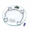 Dijital - Pilli Yuvarlak Banyo Baskül Terazi Tartı Lcd Ekran 180kg/0.1g 30x30cm İ11-026 Bx40