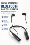Dijital Batarya Göstergeli Bluetooth Özellikli Boyun Askılı Kulaklık