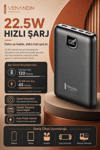 Dijital Ekranlı 10000 mAh Taşınabilir Harici Şarj Cihazı Hızlı Dolumlu