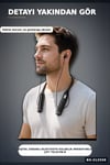 Dijital Ekranlı Boyun Bantlı Bluetooth Kulaklık Mikrofonlu Çift Cihaz Bağlantılı Kablosuz BX-313559