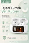 Dijital Ekranlı Şarj Kutulu Kablosuz Kulaklık Müzik Arama Ve Günlük Kullanım İçin