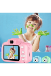 Dijital fotoğraf makinesi 2.0 inç ekran 1080p çözünürlük SD kart destekli pembe - 80-1600 ISO