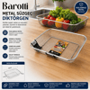Dikdörtgen -tel Sepet Metal Süzgeç Bx40
