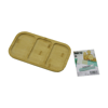 Dikdörtgen 3 Bölmeli=2+1 Ahşap Bambu Servis Sunum Tepsi - Tahtası 25 X 14 X 1.4cm Bx40