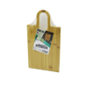 Dikdörtgen=22x38cm Ahşap Bambu Kesim Panosu - Kesme Tahtası Oval Kulplu Bx40