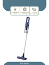 Dikey Mavi Elektrikli Süpürge 500w 90° Başlık - 1.5lt Toz Hazne - Çift Filtre Svc-8628 Bx40
