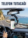 Dikiz Aynasına Monte Telefon Tutucu Katlanabilir Ayarlanabilir Araç İçi Telefon Standı