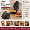 Döküm  Belçika Waffle Makinesi  Elektrikli   4 Waffle   Yapışmaz Yüzey   1000w  Ssm-2589 Bx40