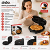Döküm Belçika Waffle Makinesi Elektrikli 5 Waffle Yapışmaz Yüzey 850w Ssm-2595 Bx40