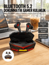 Dokunmatik Kontrol Tws Işıklı Kulakiçi Bluetooth Kulaklık Kablosuz Oyuncu Kulaklığı Yeni Nesil