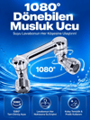 Döndürülebilir Musluk Mutfak Banyo Musluk Ucu Başlığı 4 Filtreli