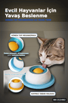 Dönen Toplu 15 cm Yavaş Yeme Kabı - Sıvı Mama ve Ödül İçin, Kedi Köpek Aksesuarı BX-313492