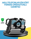 Dört Parmak Destekli Mobil Gamepad Tetikli Oyun Kontrolcüsü