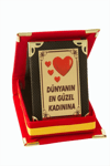 Dünyanın En Güzel Kadınına Plaketi