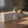 Duvar Tipi Wi-fi Modem Saklama Kutusu(beyaz) – Kablo Düzenleyici Router Raf Organizer Bx40
