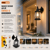 E27 - Ip44 Siyah 60w Duvar Aplik Bahçe-balkon Sokak Lambası - Armatür Ebh02-s Bx40
