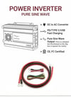Eco Lounge 1000W Tam Sinüs İnverter 12V DC 220V AC Çevirici USB Çıkışlı Araç Karavan Solar Güç Dönüştürücü