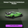 Eco Lounge 1/64 Ölçekli Mercedes-Benz AMG GT Black Series Yeşil Model Araba