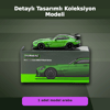 Eco Lounge 1/64 Ölçekli Mercedes-Benz AMG GT Black Series Yeşil Model Araba