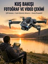 Ekranlı Kumandalı Katlanabilir Kamera Drone Hobi ve Günlük Kullanım