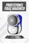 Elektrikli Mini Tıraş Makinesi,Taşınabilir USB Şarjlı Kablosuz Tıraş Makinesi