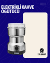 Elektrikli Sessiz Kahve Öğütücü | Çok Fonksiyonlu, 200W, AB Fişli, Kolay Temizlenir