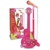 Elektronik Ayaklı Mikrofonlu Pembe Gitar - S00045872