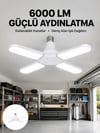 Enerji Tasarruflu LED Ampül 60 Watt 4 Kollu Beyaz Işık Yeni Nesil