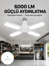 Enerji Tasarruflu LED Ampül 60 Watt 4 Kollu Beyaz Işık Yeni Nesil