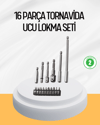 Ergonomik 16 Parça Bits Tornavida Uç ve Adaptör Seti