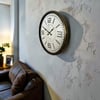 Eskitme Antik Zaman 52 Cm Metal Duvar Saati