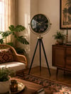 Eskitme Antique Aynalı Tripod 150 x 45 Cm Ayaklı Saat