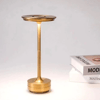 Eskitme Gold Kasa Dokunmatik Şarjlı Masa Lambası – 3 Renk Işık Modlu, Led Aydınlatmalı, Modern & Dekoratif Abajur Bx40