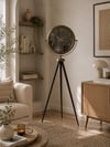 Eskitme Retro Aynalı Tripod 150 x 45 Cm Ayaklı Saat