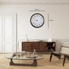 Eskitme Takvimli 52 x 52 Cm Metal Duvar Saati