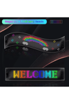Esnek USB 5V Bluetooth Uygulama Kontrollü 16x64 LED Matrix Panel, Kayan Yazı Gösterimi