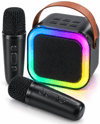 Evde Karaoke İçin Çift Mikrofonlu Şarj Edilebilir Kablosuz Hoparlör