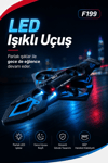 F199 Uzaktan Kumandalı Uçak Drone 2.4G Bağlantılı 360 Derece Dönüş Özellikli Oyuncak