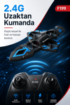 F199 Uzaktan Kumandalı Uçak Drone 2.4G Bağlantılı 360 Derece Dönüş Özellikli Oyuncak