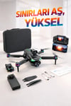 Full HD Görüntü Akıllı Geri Dönüş Özellikli 1000 Metre Menzilli Ekranlı Drone Kumandası