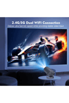 FULL HD LED projeksiyon cihazı 1920x1080 çözünürlük 10000:1 kontrast USB HDMI siyah