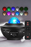 Galaxy Efektli LED Gece Lambası Projektörü Bluetooth Bağlantılı